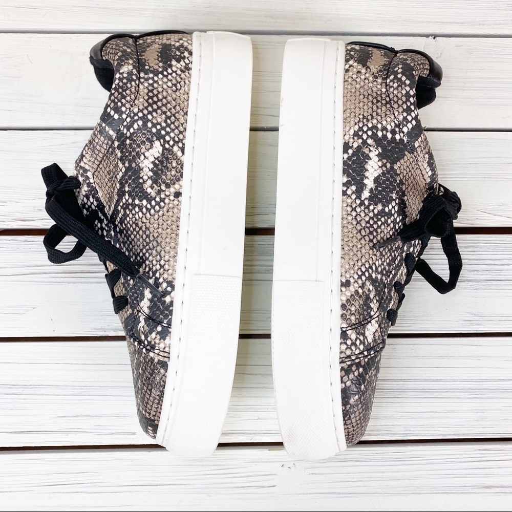NEW Qupid Faux Snakeskin Chunky Sneakers 6 - Picture 5 of 10